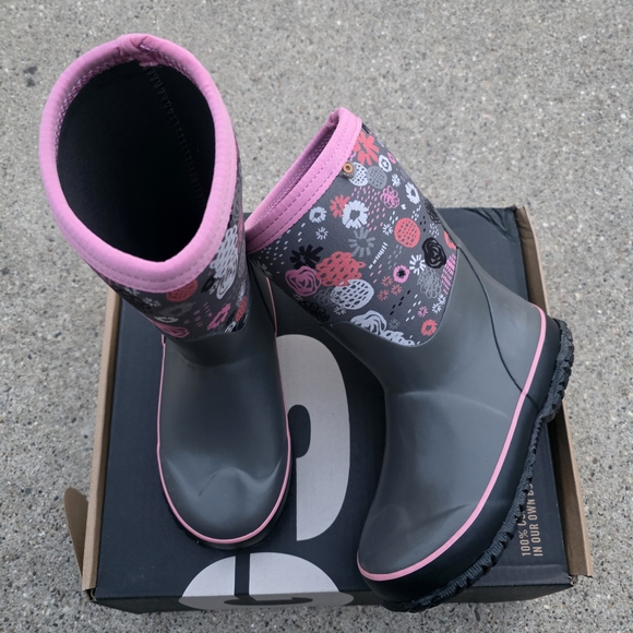 BOGS Insulated Waterproof Boots Little Girl Size 1Y - Picture 1 of 14